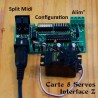 Carte 8 Servos 128 / 3500 pas Midi + servomoteur standard