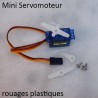 Mini Servomoteur plastique avec une tête pivotante interchangeable