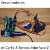 Mini Servomoteur, connexion sur une carte 8 Servos Interface-Z