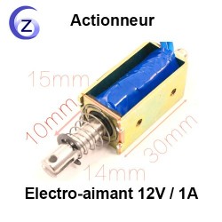 Electro-aimant 12V - Tailles