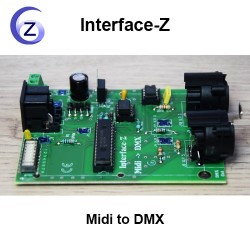 Midi to DMX, convertisseur Interface-Z