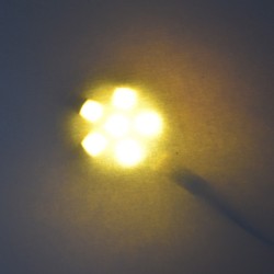 Eclairage LED 12V 1 W blanc doux derrière un papier